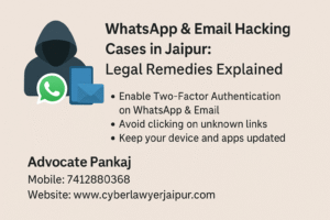 WhatsApp & Email Hacking Cases in Jaipur: Legal Remedies Explained