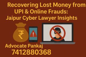 Recovering Lost Money from UPI & Online Frauds: Jaipur Cyber Lawyer Insights
